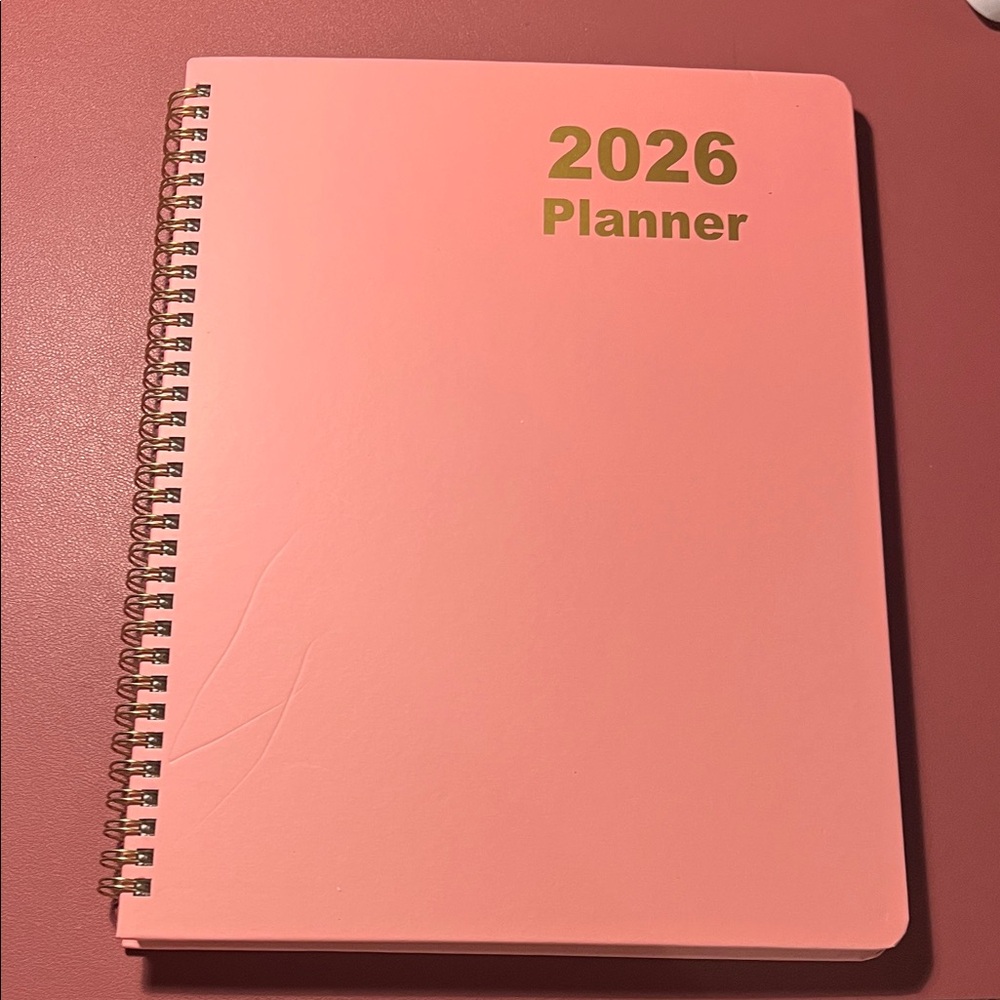 2/$5.00📓OFFICE SUPPLY Pink 2026 Planner